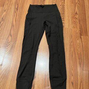 Lululemon Align High-Rise Crop (23") Olive Green Leggings